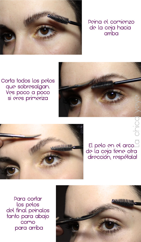 how to trim eyebrows como recortar cejas