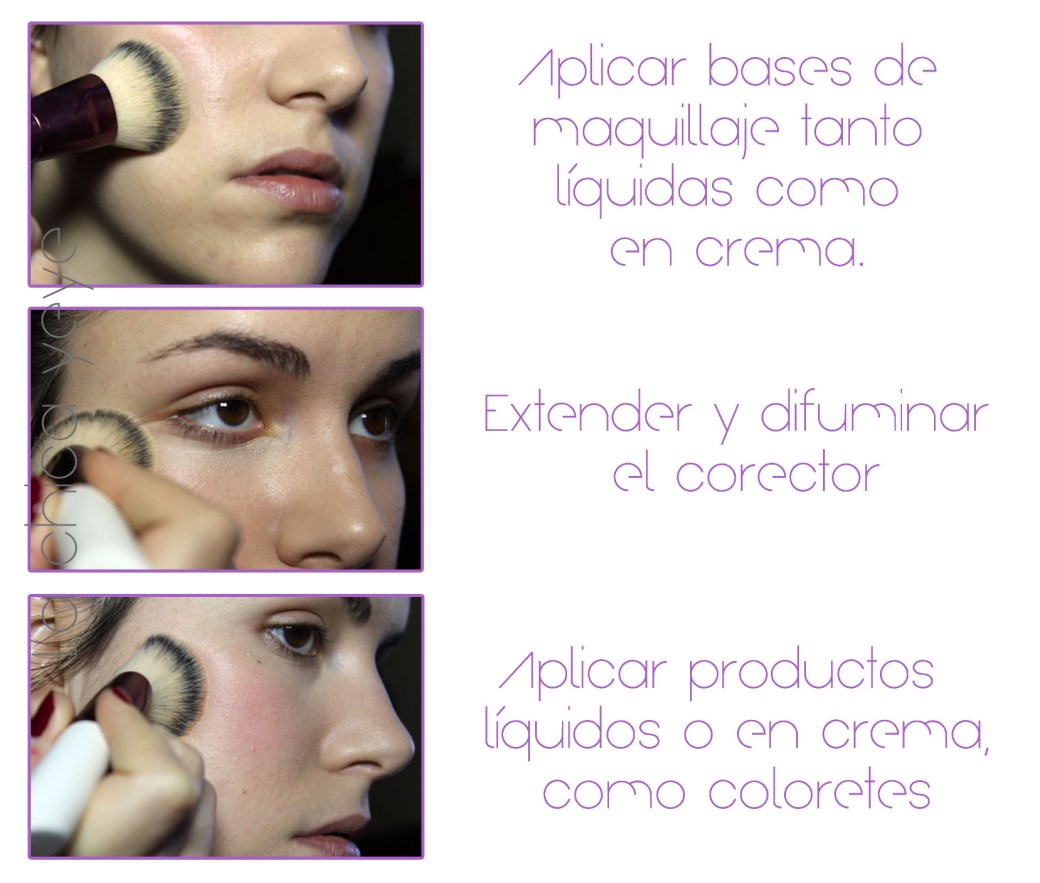 usoBrochaspincelesbasicosenmaquillajebase