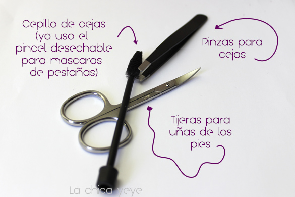 utensilios para cejas tools brows