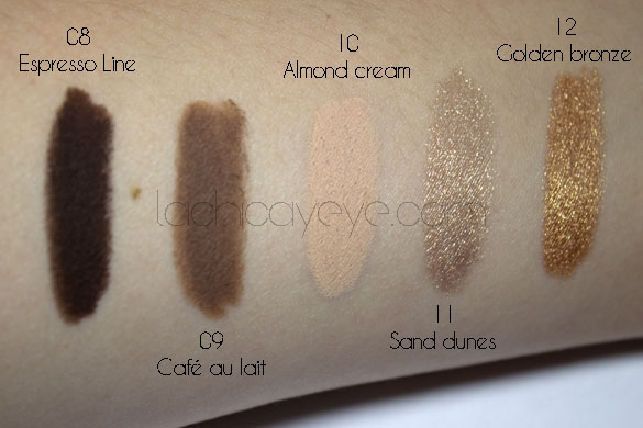 Milani Naturally chic shadow eyez review swatches3
